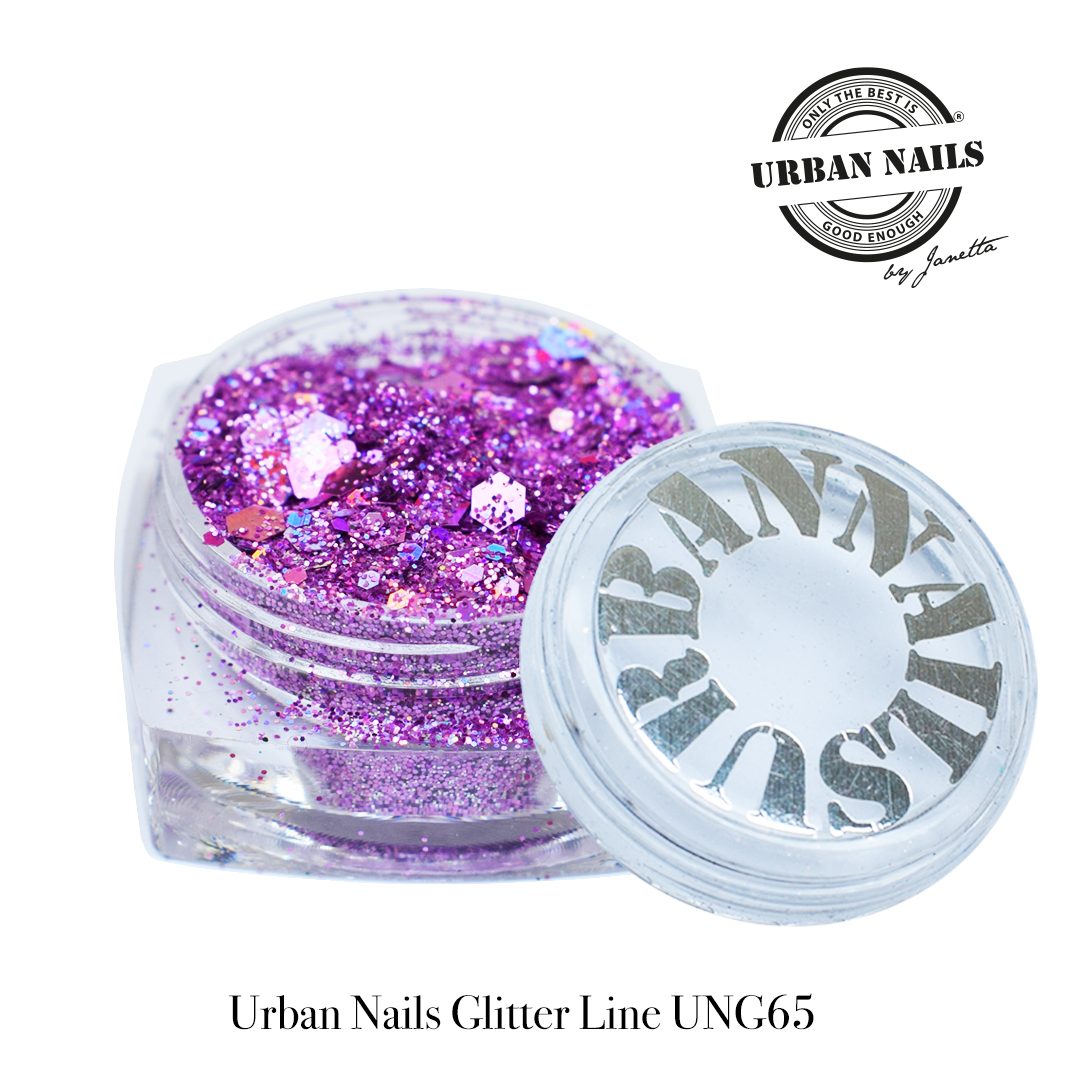 Urban Nails Glitter Line UNG 65 Paars Prume