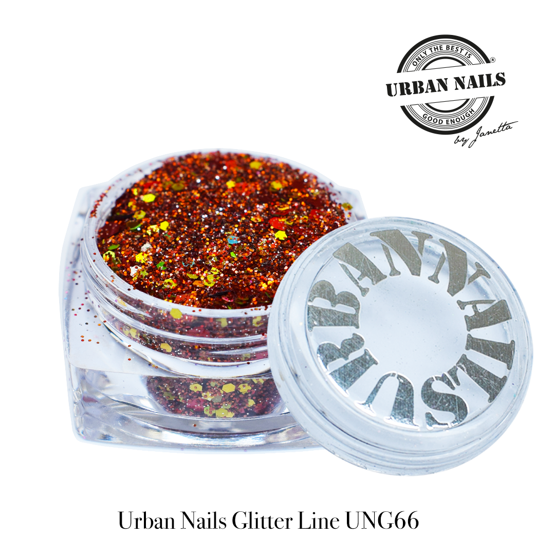 Urban Nails Glitter Line UNG 66 Oranje herfst