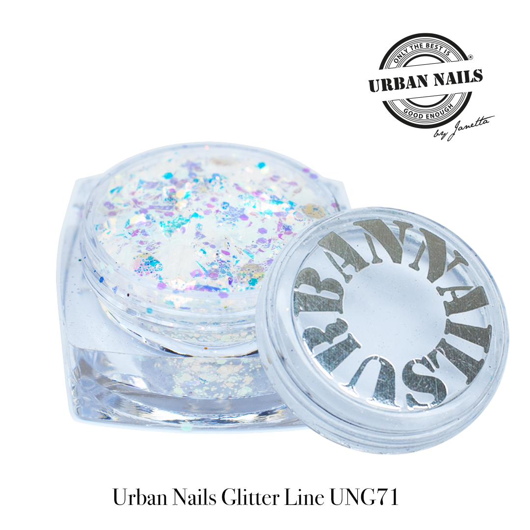 Urban Nails Glitter Line UNG 75 Wit Mermaid