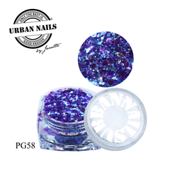 Urban Nails Pixie Glitter PG58 Paars Blauw