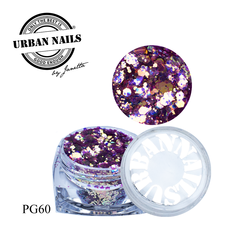 Urban Nails Pixie Glitter PG60 Lila Roze