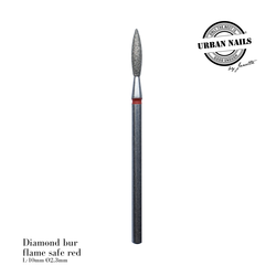 Diamond bur 'Flame' safe Red