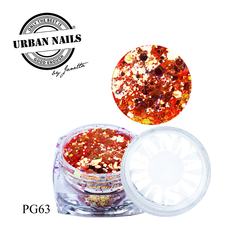 Urban Nails Pixie Glitter PG63 koper oranje