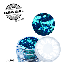 Urban Nails Pixie Glitter PG68 Blauw Turquoise