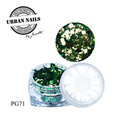 Urban Nails Pixie Glitter PG71 Donkergroen