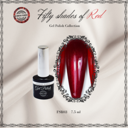 Be Jeweled Gelpolish 50 Shades Of Red FSR03 7,5ml