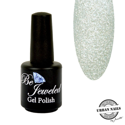 Be Jeweled distri choice 'Patty' wit zilver glitter