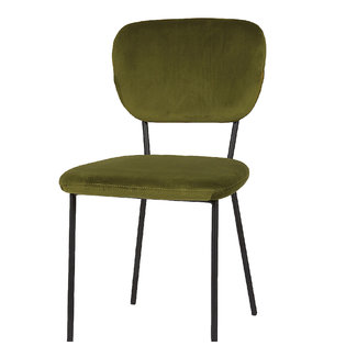 LifeStyle CLEVELAND DINING CHAIR Green Velvet