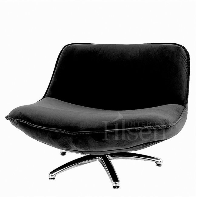 salto media Dwaal LifeStyle "FORLI" Antraciet velvet - draaifauteuil - HILSEN INTERIOR