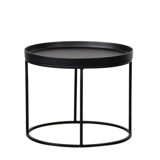 SALONTAFEL NORTHLAND Black S rond S Ø-50/H-40CM