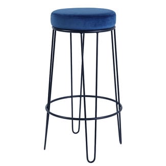 BAR STOOL COBIAN Dark Bluevelvey