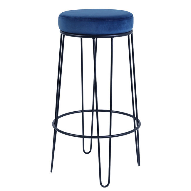 BAR STOOL COBIAN Dark Bluevelvey