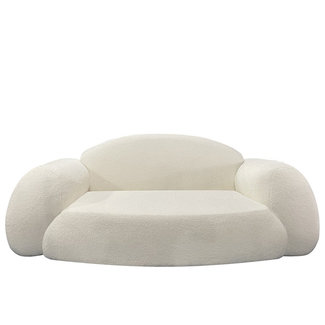 Hilsen SOFA VENETIË sheepskin Bouclé White