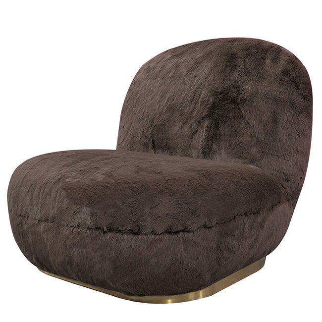 FAUTEUIL ULSTEIN Donkerbruin Schapenvacht XL