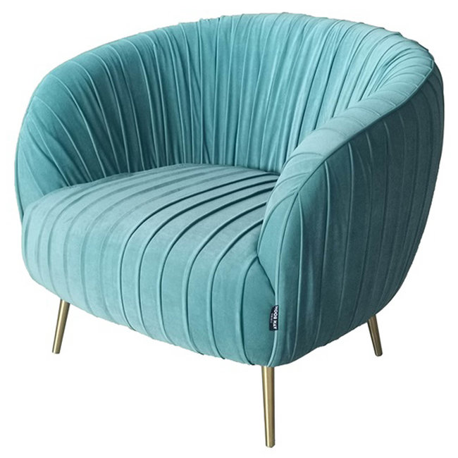 FAUTEUIL CHAUMONT Ocean Groen (turquoise) Velvet