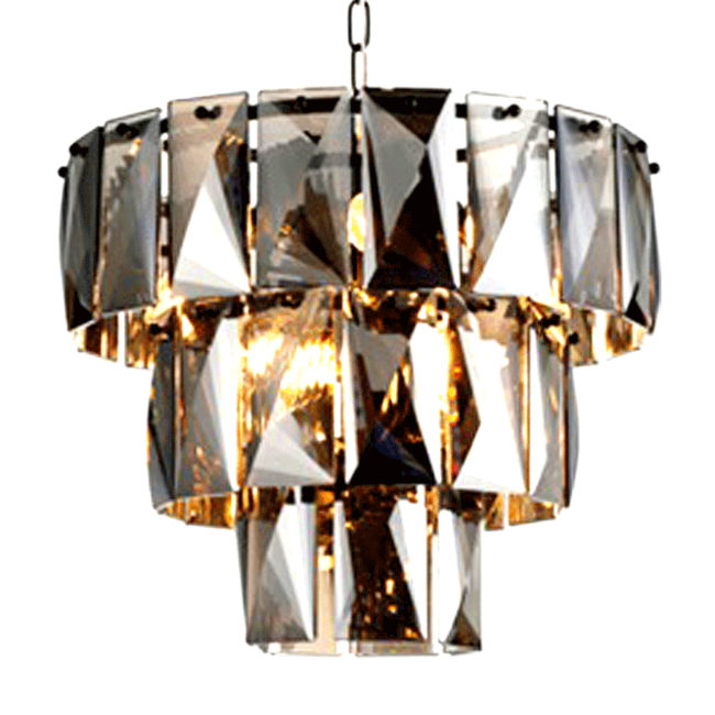 HANGLAMP AVALON  (Black) Metaal Glas