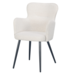 POLE TO POLE WING CHAIR pearl white Bouclé