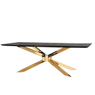 Richmond interiors EETTAFEL BLACKBONE  Matrix gold 240 (Black)