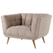 Richmond interiors FAUTEUIL HUXLEY Khaki velvet / Geborsteld Goudkleur