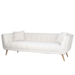 Richmond interiors BANK Huxley White Bouclé / Brushed gold