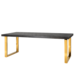 Richmond interiors EETTAFEL BLACKBONE Gold 220 (Black)