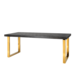 Richmond interiors EETTAFEL BLACKBONE  Gold 180 (Black)