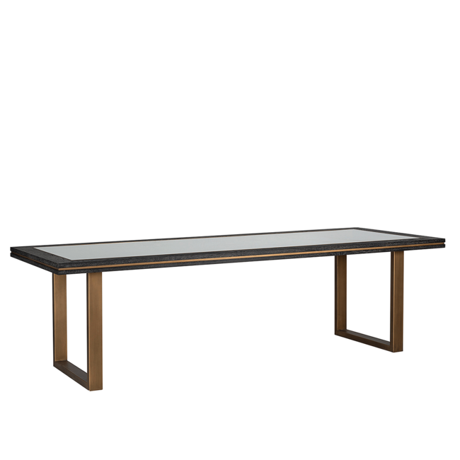 EETTAFEL BLOOMINGVILLE 230x100cm  (Geborsteld goud)