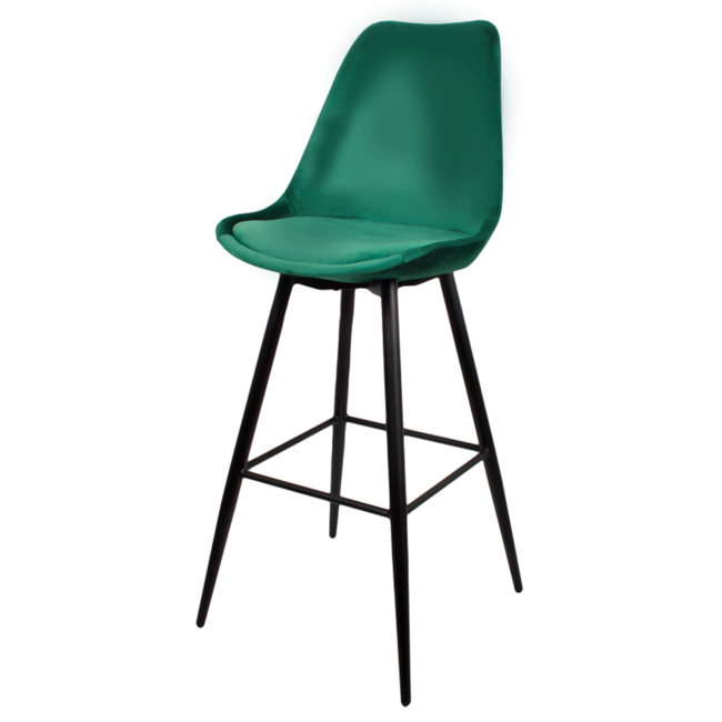 La Vida BARKRUK GYAN Groen Velvet Zithoogte 80CM