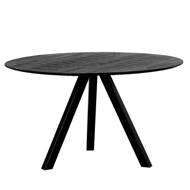 EETTAFEL ATLANTA  Zwart 130CM