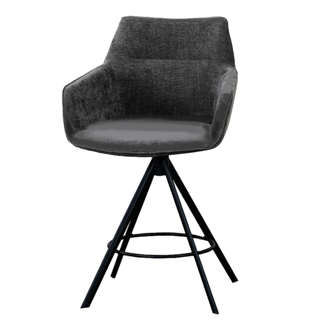 LifeStyle JOHNSON Rotating Barstool Crown Antracite