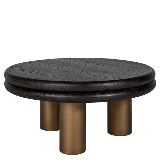 Richmond interiors SALONTAFEL MACARON (Black rustic)