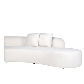 Richmond interiors BANK GRAYSON OTTOMAN Rechts open end white furry