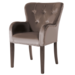 Richmond interiors STOEL IVY Bruin Velvet met Armleuning (gecapitonneerd)