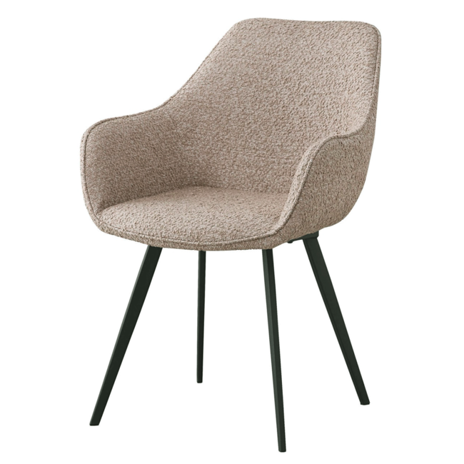 jury limoen Levering LIVINGSTORE STOEL VILKEN Beige Boucle stof - HILSEN INTERIOR