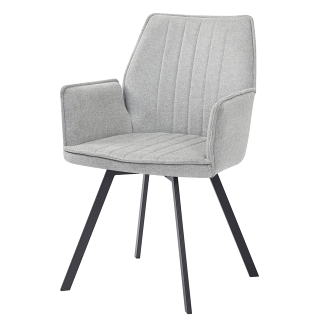 DINING CHAIR LARVIK With ARM Grey