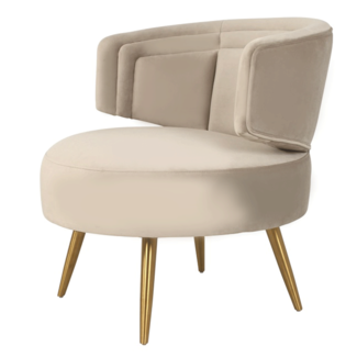 Richmond interiors FAUTEUIL HAZEL khaki velvet