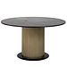 Richmond interiors EETTAFEL IRONVILLE Ø140 (Black/gold)