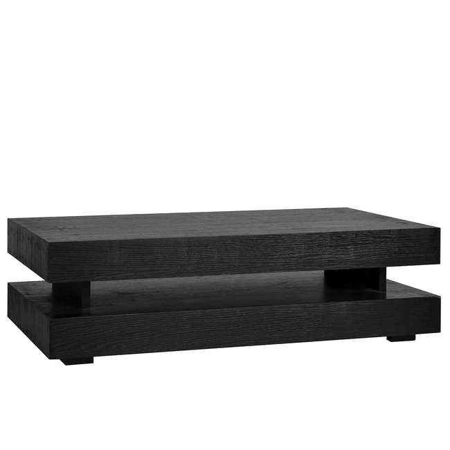 Richmond interiors SALONTAFEL OAKURA blok H (Black) 150x80cm