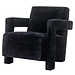 Richmond interiors FAUTEUIL DEVANTO black chenille