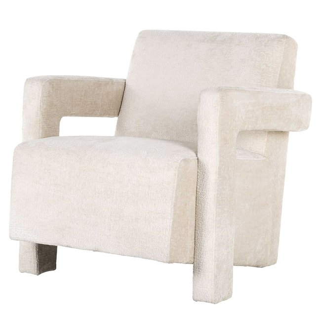 FAUTEUIL DEVANTO WIT chenille (Bergen 900 white chenille)