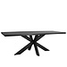 Richmond interiors EETTAFEL OAKURA Spider Black 200x95