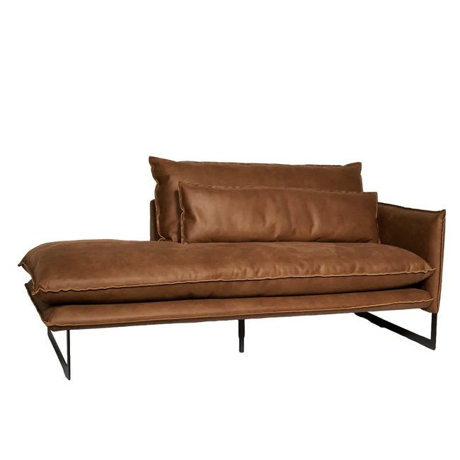 DAYBED MILAN bank (Mersey leder) - Rechts