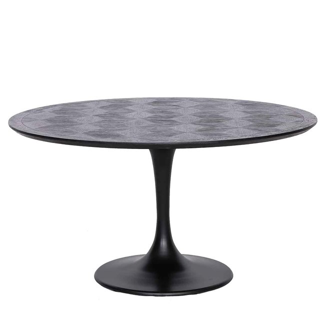 EETTAFEL BLAX rond 140Ø zwart