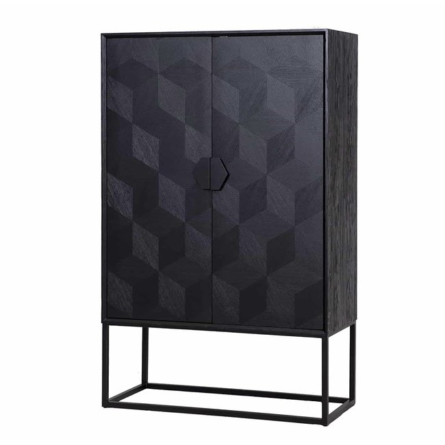 Richmond interiors WANDKAST BLAX 2-deuren (Black) 175CM