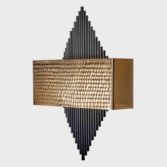 Richmond interiors WANDLAMP LOUA Black/Gold