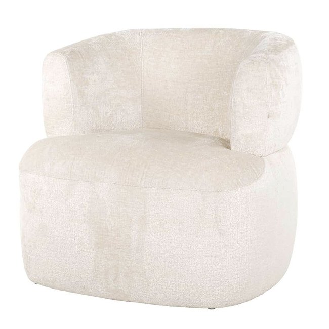 FAUTEUIL DONNA white chenille (Bergen 900 white chenille)