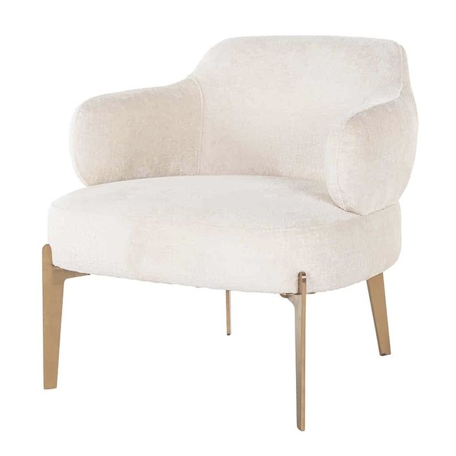 FAUTEUIL VENUS white chenille (Bergen 900 white chenille)