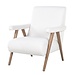 Richmond interiors FAUTEUIL Bono white furry fire retardant