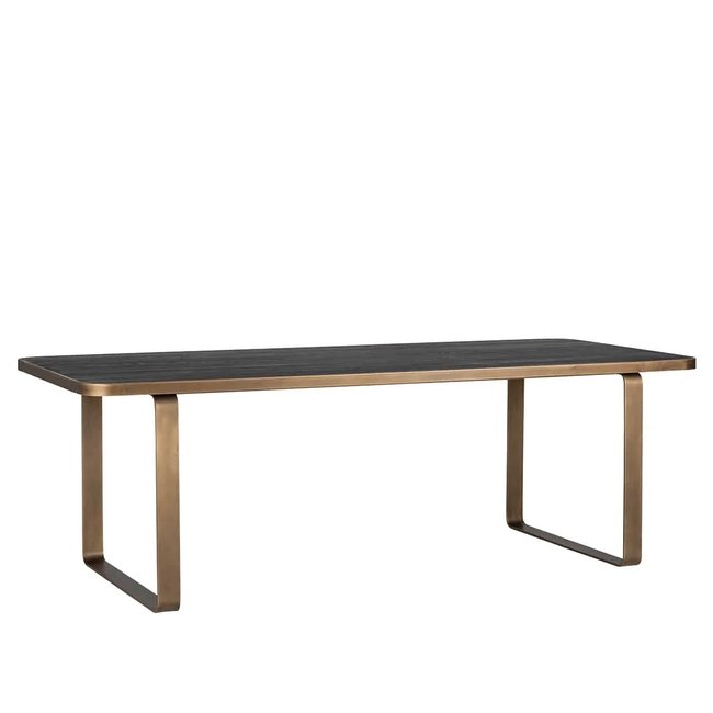 EETTAFEL HUNTER 230x95CM zwart rustiek eiken