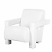 Richmond interiors FAUTEUIL CASEY white furry (zachte witte stof)